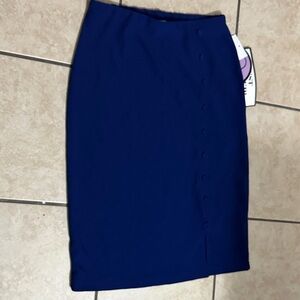 Elegant Blue Pencil Skirt for Women